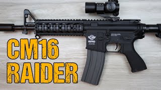 GampG CM16 Raider Airsoft Review  Deutsch [upl. by Ahsropal]