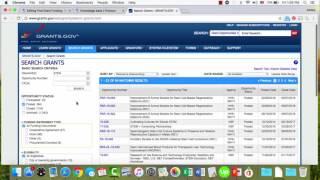 how to search for grants using grantsgov [upl. by Nyrb]