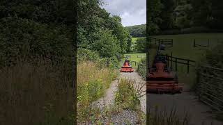 Clearing An Overgrown Abandoned Railway Line Before And After kubota satisfying mowing [upl. by Philip]