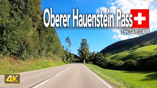 Oberer Hauenstein Pass Switzerland 🇨🇭 Driving from Liestal to Balsthal [upl. by Ahsratal]