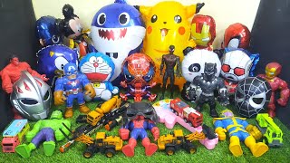 Hunting Balon Karakter Baby Shark Doraemon Superhero Avengers Mobil Mobilan Excavator [upl. by Aicinet195]