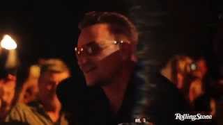 Bono Makes a Surprise Appearance at Studio Africa Party in Coachella Valley [upl. by Lehcin]