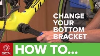 How To Change A Shimano Bottom Bracket [upl. by Anaile]