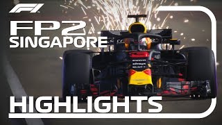 2018 Singapore Grand Prix FP2 Highlights [upl. by Animrelliug]