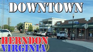 Herndon  Virginia  4K Downtown Drive [upl. by Kleon]