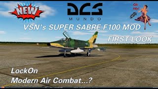 DCS WORLD  VSN SUPER SABRE MOD REVIEW [upl. by Bardo24]