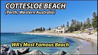 Walking Tour COTTESLOE BEACH  Perths Icon and Most Famous Beach  Perth Western Australia [upl. by Ellerad32]