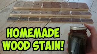 Easy Homemade Wood Stain  Iron Acetate [upl. by Con]