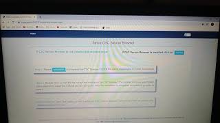 CSC secure browser show error after opening [upl. by Anetsirk160]