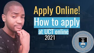 How to apply at UCT 202021 online [upl. by Tebzil]