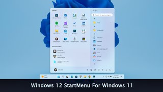 Windows 12 Taskbar and StartMenu For Windows 11 [upl. by Asiat]