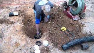 How To Find And Repair Broken French Drain Pipe  DIY [upl. by Azelea]