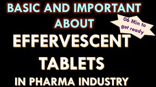 Effervescent Tablets and Effervescent powders [upl. by Celene]