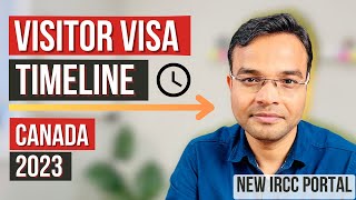 CANADA VISITOR VISA TIMELINE FOR PARENTS IN 2023  NEW IRCC PORTAL [upl. by Lalla222]