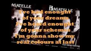 BAGATELLE  TRUMP CARD  LYRICS  VINYL 1980 [upl. by Ymmit564]