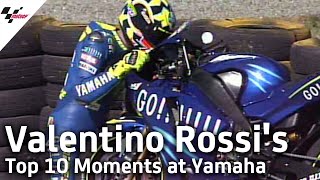 Valentino Rossis Top 10 Moments at Yamaha Factory Racing [upl. by Sandon]