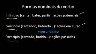 Formas nominais do verbo e gerúndio  Português  HORA DO ENEM [upl. by Bentley993]