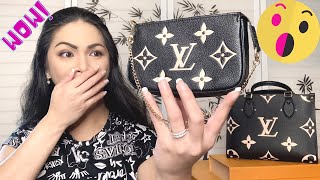 Louis Vuitton Unboxing “NEW MINI POCHETTE IN BICOLOR EMPREINTE LEATHER” 4th of July Edition [upl. by Crissy]