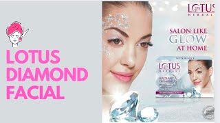 Lotus Diamond Facial facialbeautyhacks glowing [upl. by Nosnor]