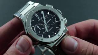 Hublot Classic Fusion Chronograph Titanium 520NX1170NX Functions amp Care [upl. by Aroda973]