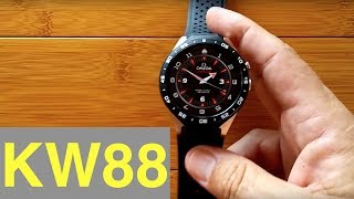 KingWear KW88 Smartwatch Adding Custom Watch Faces [upl. by Damha108]