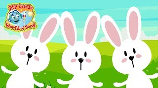 Hop Little Bunnies  Sing A Long  Action Song  Hop Hop Hop [upl. by Llerrehc]