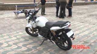 TEST MOTO TVS APACHE RTR 180 [upl. by Ecnarf]