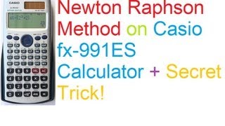 Newton Raphson Method on Casio fx991ES Calculator  Secret Trick [upl. by Tat181]