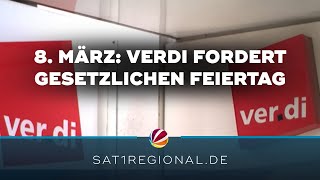 Weltfrauentag am 8 März Verdi fordert gesetzlichen Feiertag in Niedersachsen [upl. by Ivar412]