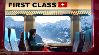 The Glacier Express Train  Switzerland Interrail in Winter 2020 [upl. by Ceciley]