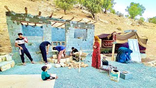 🪨🫕quotAmir and family Building Beautiful Stairs for Our New Home amp Taking the Goats to the Pasturequot🌳🐐 [upl. by Chariot748]