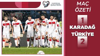 ÖZET  Milli Takımımız Playofflarda  Karadağ 12 Türkiye  2022 Dünya Kupası Elemeleri [upl. by Elawalo]