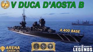 DUCA DAOSTA B  Wille zum Wiederaufbau rettet uns  Arena Saison 21  World of Warships Legends [upl. by Anilad]