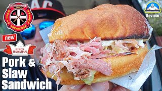 Firehouse Subs® Kings Hawaiian® Pork amp Slaw Sandwich Review 👑🌺🐖  theendorsement [upl. by Hgielek]