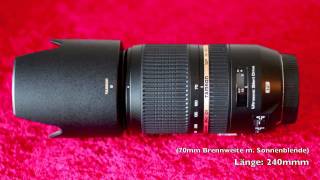 Tamron SP 70300mm F456 Di VC USD  DEMO [upl. by Airamesor504]