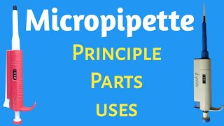 how to use a micropipette  micropipette principle parts and usese  micropipette tips [upl. by Adel230]