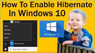 How To Enable Hibernate In Windows 10 And Disable Hibernate In Windows 10 [upl. by Brigit]