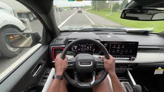 2024 GMC Canyon AT4X POV Test Drive 27 TURBOMAX [upl. by Lissy]