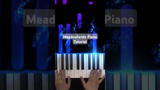 Meadowlands Piano Tutorial [upl. by Fiel]