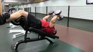 Decline Dumbbell Tricep Extension [upl. by Riabuz]