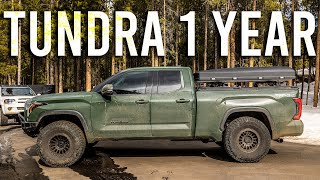 2022 Tundra ONE YEAR OWNERSHIP Update  Owner Review [upl. by Osnerol]