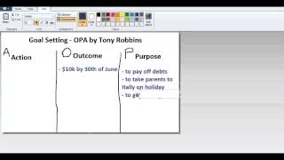 Goal Setting  OPA  Goal Setting System by Tony Robbins [upl. by Rakso126]