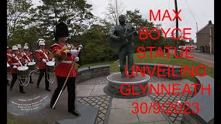 MAX BOYCE STATUE UNVEILED GLYNNEATH 3092023 FULL CEREMONY MARK DRAKEFORD GLYNNEATH RUGBY WALES [upl. by Aisanahta]