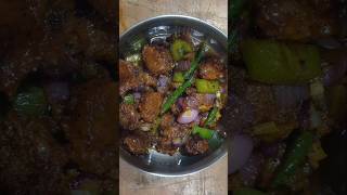 Soyabean Chilli   Must Try Recipe For Vegetarians foodvlog youtubeshorts cooking ytshorts [upl. by Marilee722]