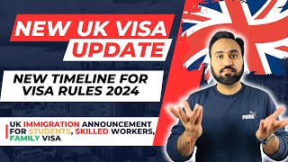 New UK Visa Update 2024 January  New Visa Rule Timeline Confirmed  UK Visa Updates [upl. by Domineca]