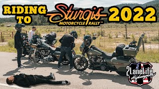 Epic Journey to the 2022 Sturgis Motorcycle Rally  Day 2  Harley Road Trip [upl. by Leisha]