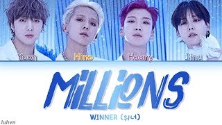 WINNER 위너  ‘MILLIONS LYRICS HANROMENG COLOR CODED 가사 [upl. by Eerac]