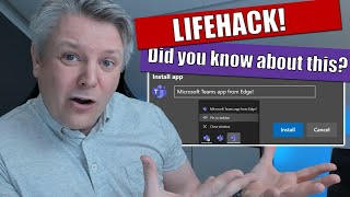 Install Microsoft Teams as an app from Edge [upl. by Haggi927]
