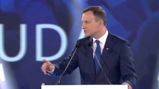 Andrzej Duda  Wystąpienie na konwencji quotDobra Zmianaquot [upl. by Lowndes]