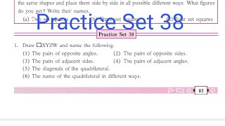 Practice Set 38  L 16  Quadrilaterals  Class 6 Maths [upl. by Persas]